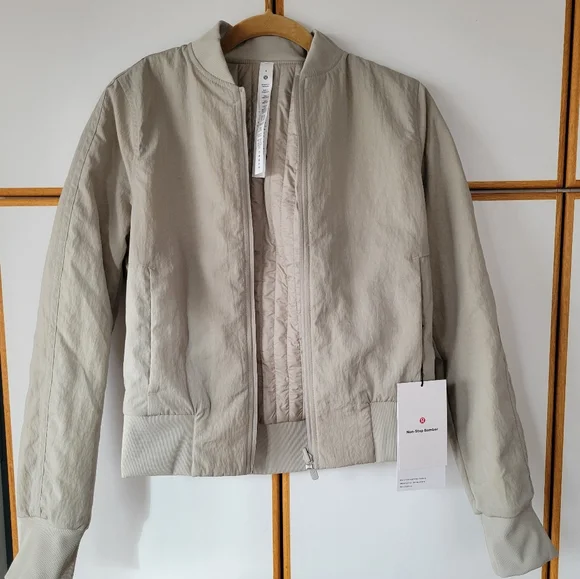 NWT Lululemon Nonstop Bomber 4 Reversible Raw Linen Puffer - Picture 8 of 14